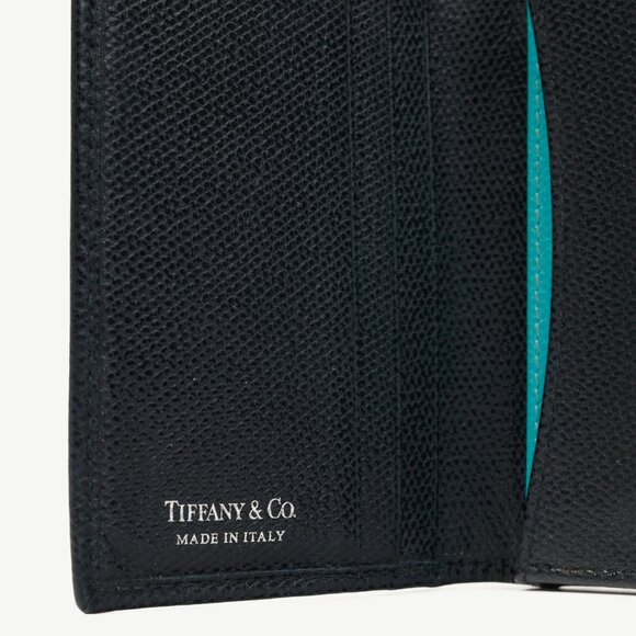 Tiffany & Co. Black Grained-Leather Bifold Card Holder - Picture 5 of 5